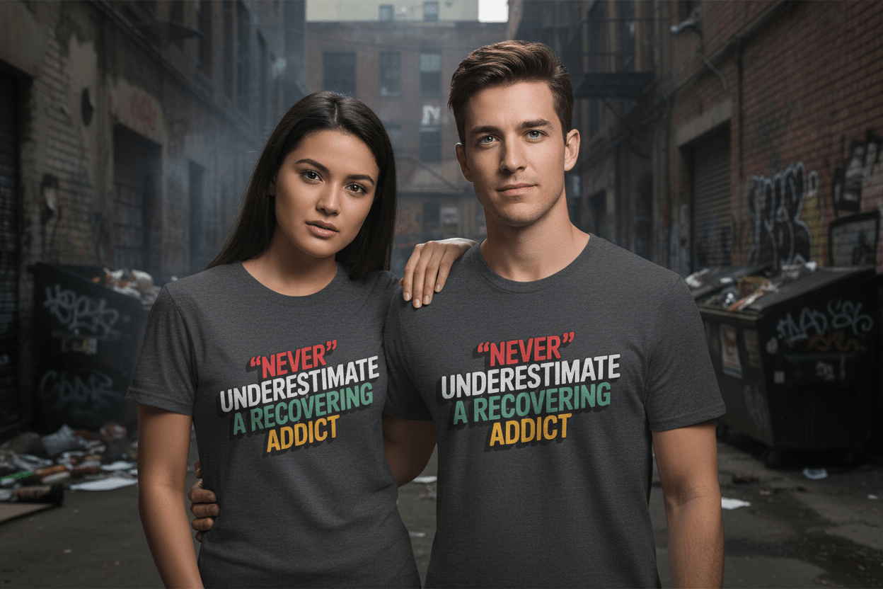 Never Underestimate A Recovering Addict - NEXT CHAPTER APPAREL