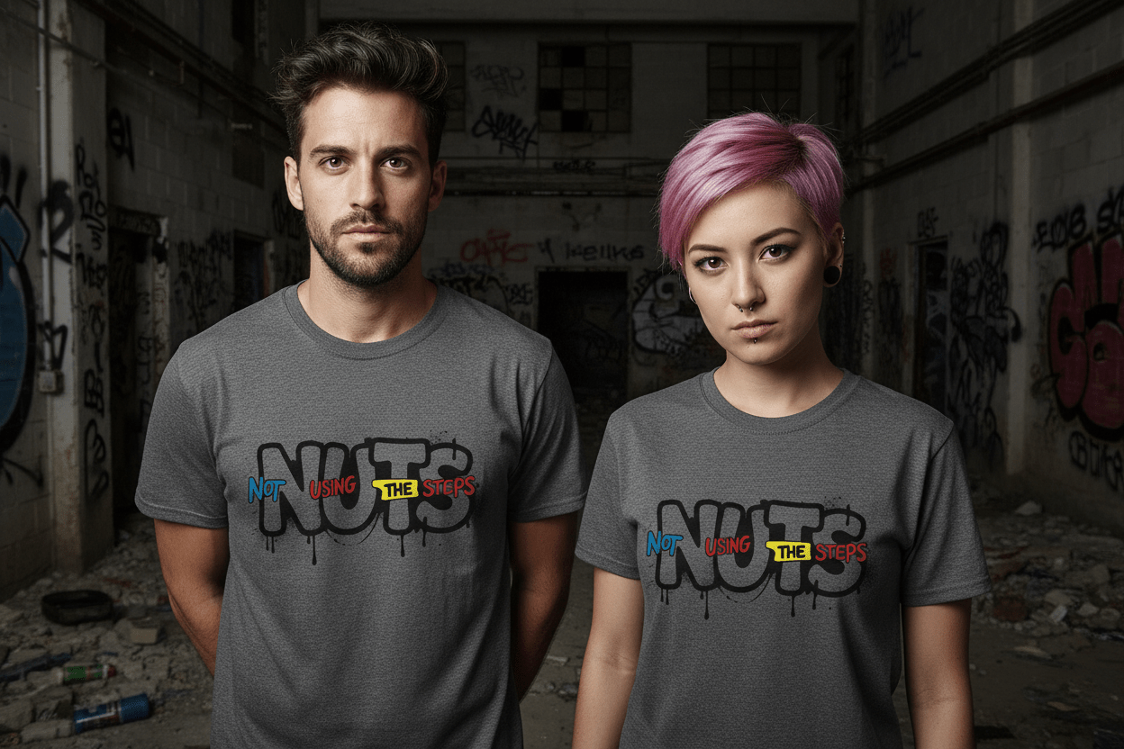 Nuts Not Using The Steps - Unisex Softstyle T-Shirt - NEXT CHAPTER APPAREL