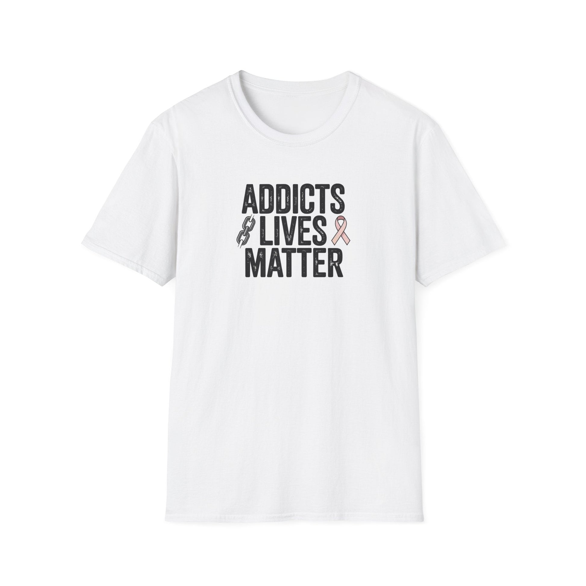 Addicts & Lives Matter Unisex Softstyle T-Shirt - NEXT CHAPTER APPAREL