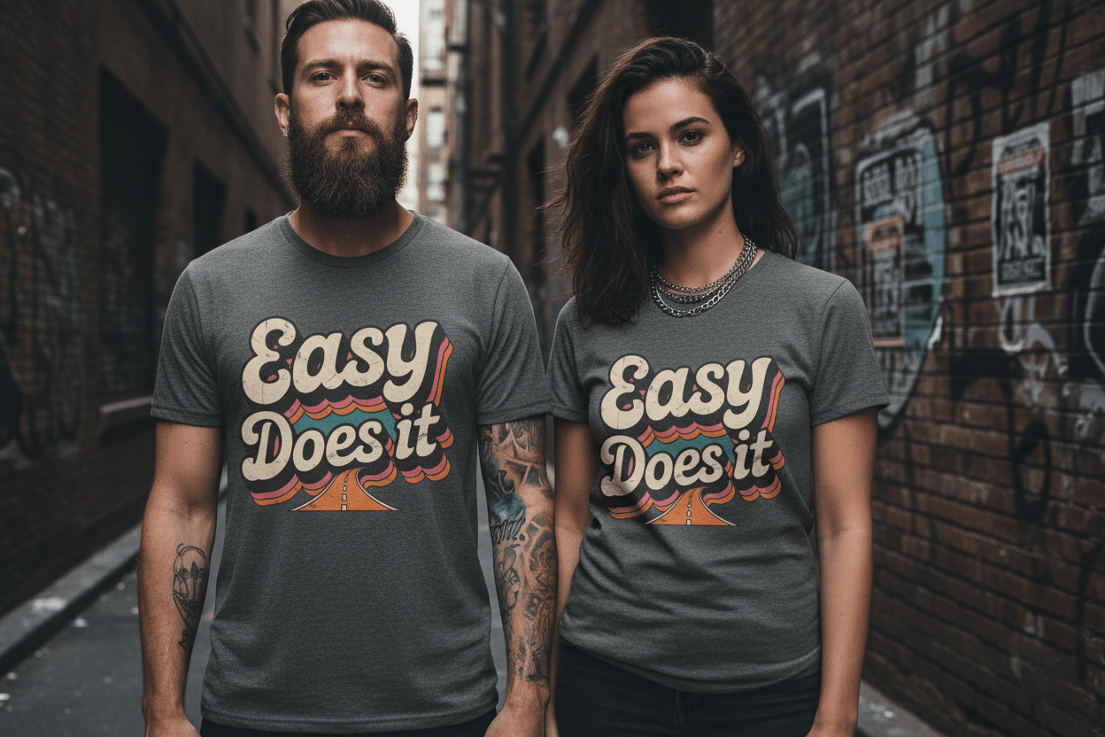 Easy Does It Unisex Softstyle T-Shirt - NEXT CHAPTER APPAREL