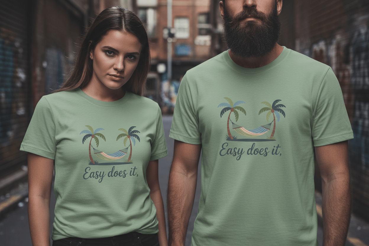 Easy does it Unisex Recovery Addiction T Shirt - NEXT CHAPTER APPAREL