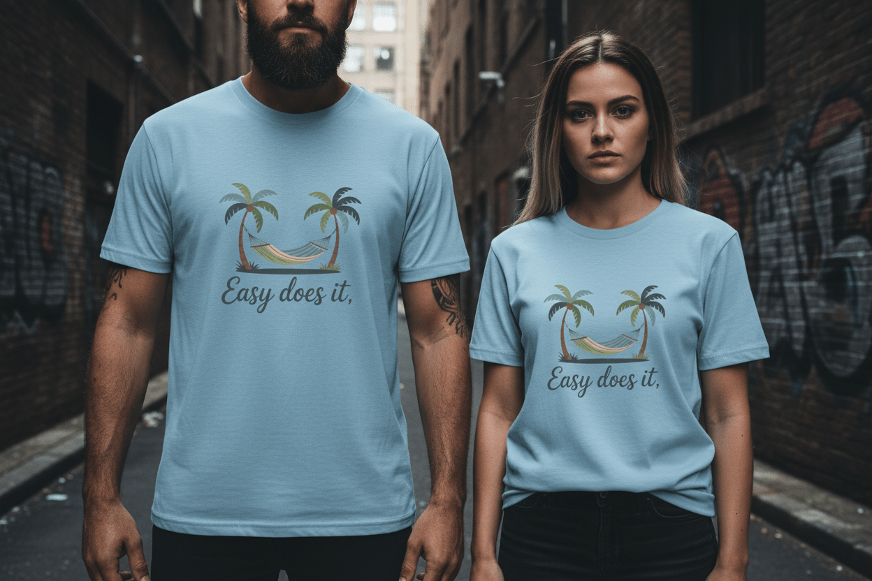Easy does it Unisex Recovery Addiction T Shirt - NEXT CHAPTER APPAREL