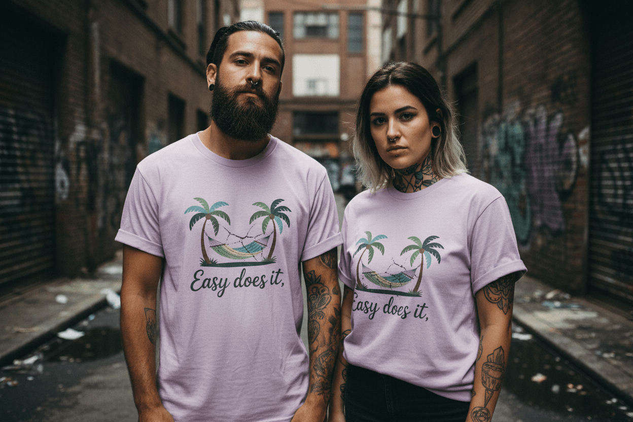 Easy does it Unisex Recovery Addiction T Shirt - NEXT CHAPTER APPAREL