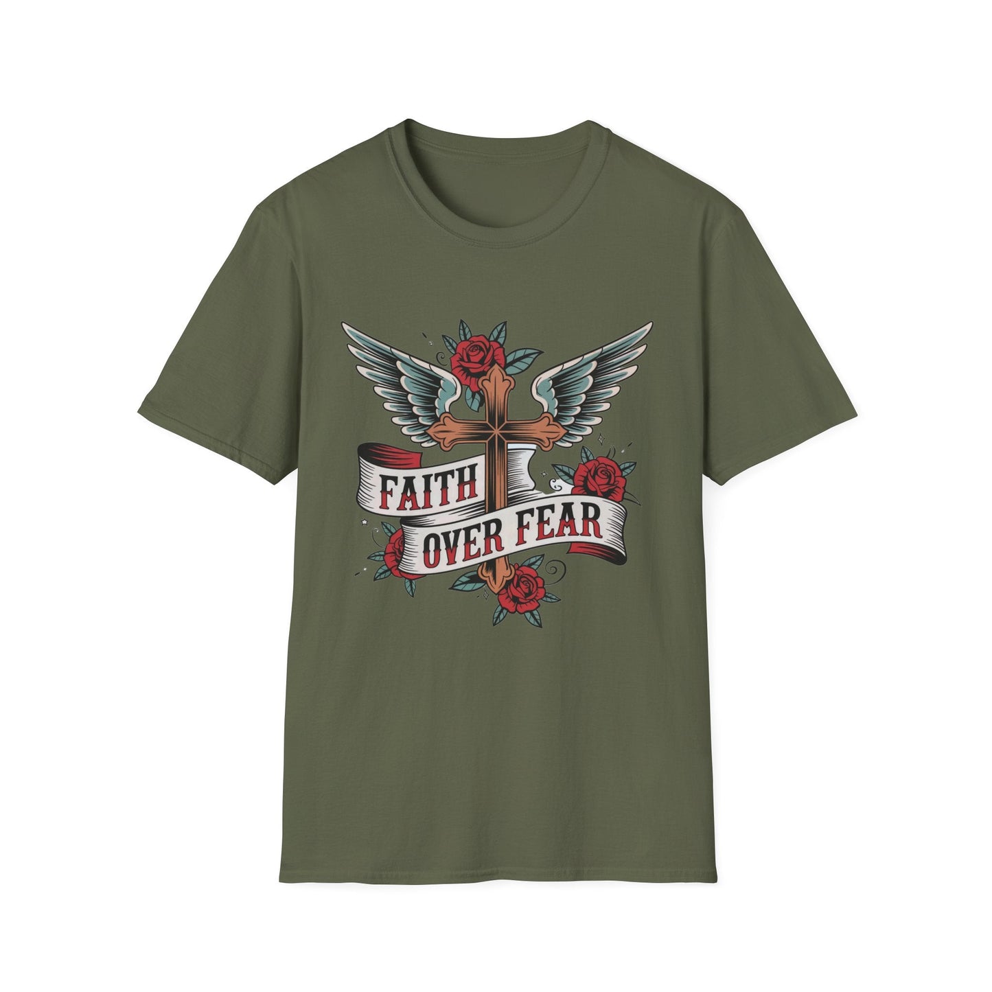 Faith Over Fear Graphic T-Shirt for Inspiration - NEXT CHAPTER APPAREL