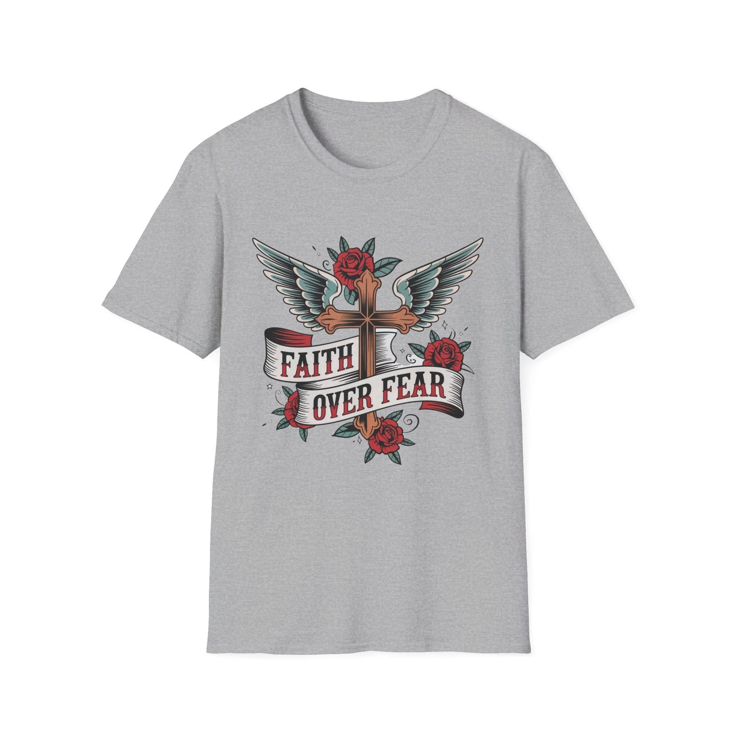 Faith Over Fear Graphic T-Shirt for Inspiration - NEXT CHAPTER APPAREL