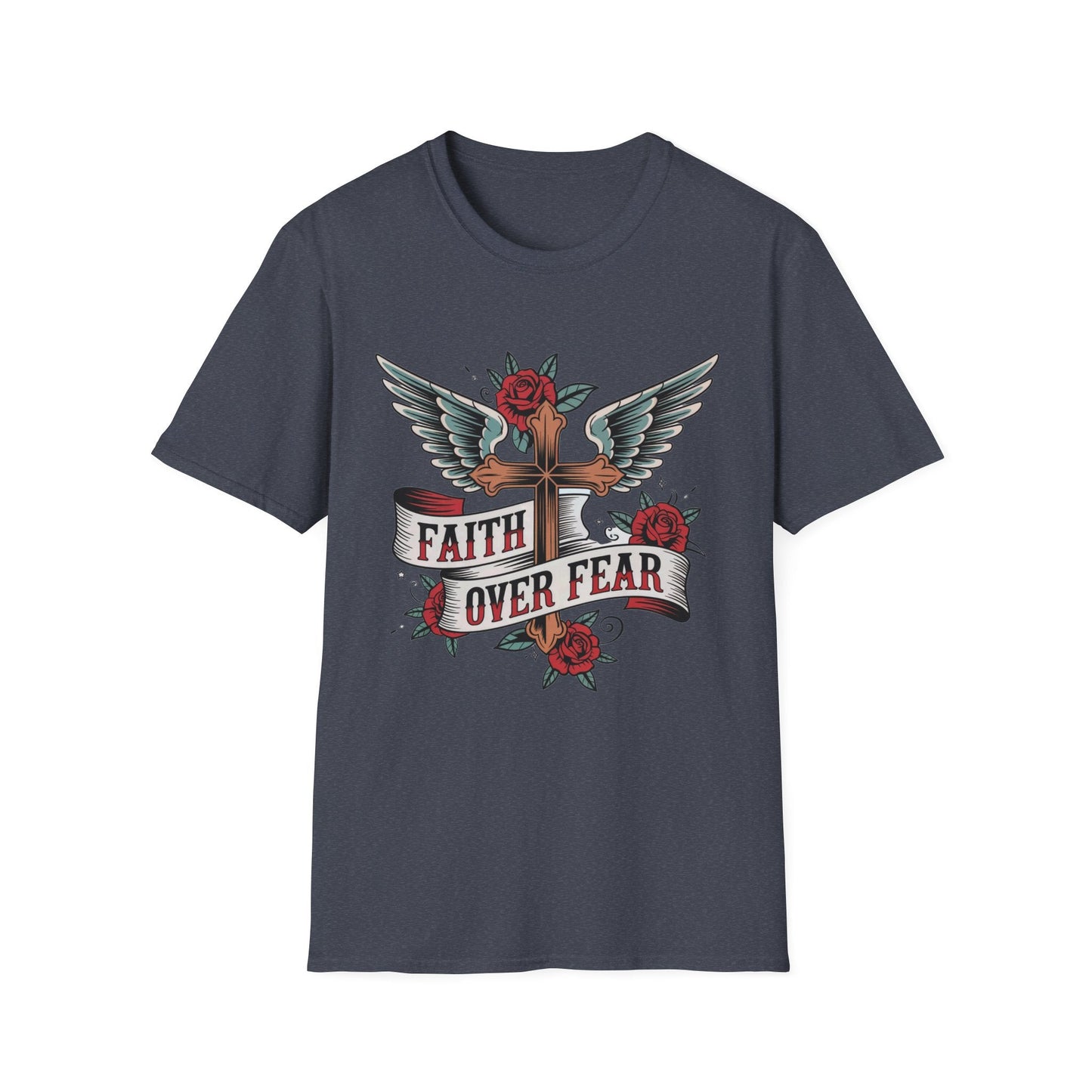 Faith Over Fear Graphic T-Shirt for Inspiration - NEXT CHAPTER APPAREL