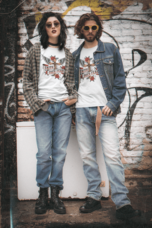 Faith Over Fear Graphic T-Shirt for Inspiration - NEXT CHAPTER APPAREL