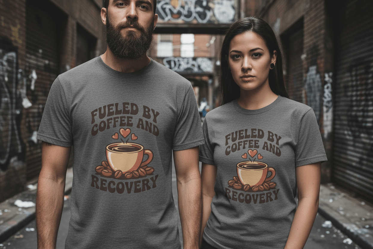 Fueled by Coffee Unisex Softstyle T-Shirt - NEXT CHAPTER APPAREL