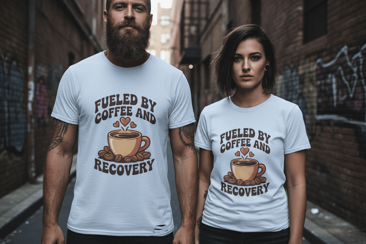 Fueled by Coffee Unisex Softstyle T-Shirt - NEXT CHAPTER APPAREL