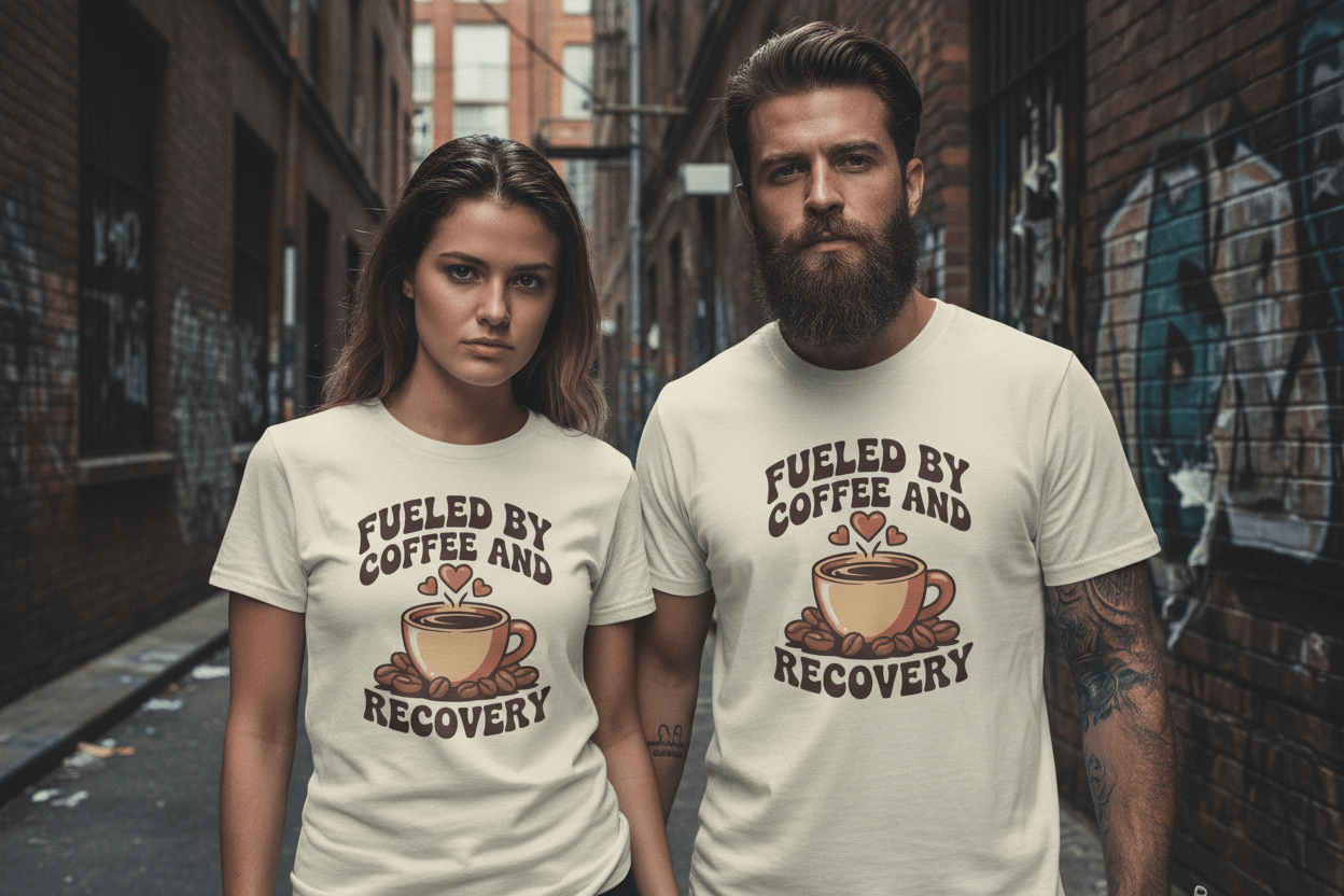 Fueled by Coffee Unisex Softstyle T-Shirt - NEXT CHAPTER APPAREL