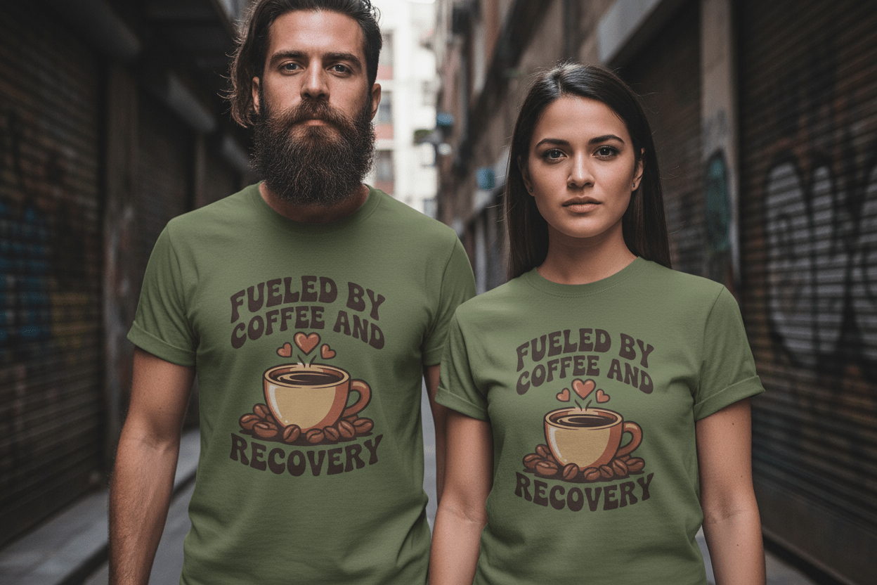 Fueled by Coffee Unisex Softstyle T-Shirt - NEXT CHAPTER APPAREL