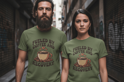 Fueled by Coffee Unisex Softstyle T-Shirt - NEXT CHAPTER APPAREL