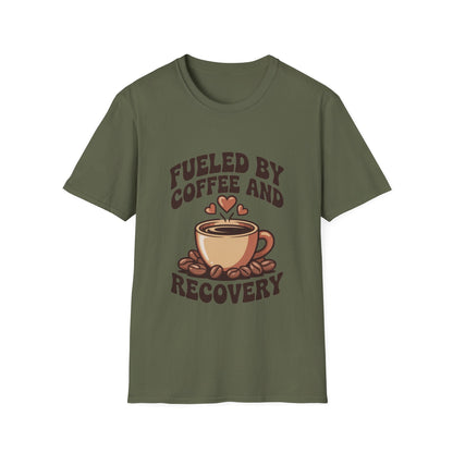 Fueled by Coffee Unisex Softstyle T-Shirt - NEXT CHAPTER APPAREL