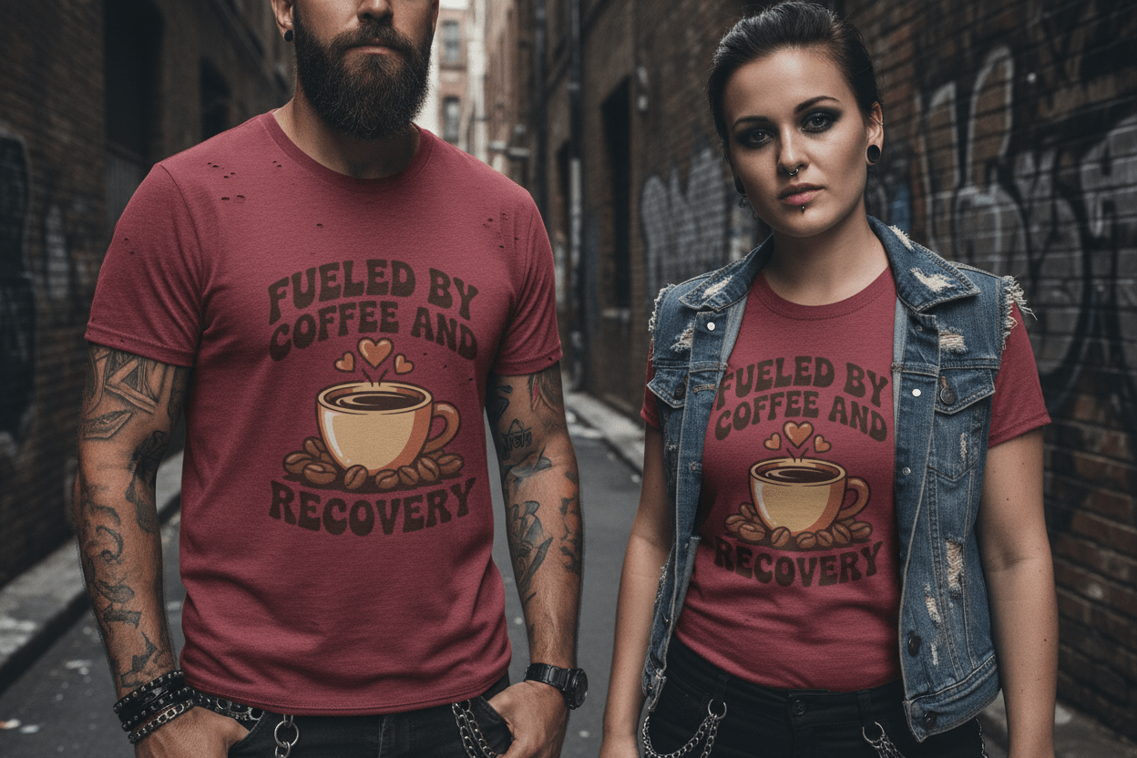 Fueled by Coffee Unisex Softstyle T-Shirt - NEXT CHAPTER APPAREL