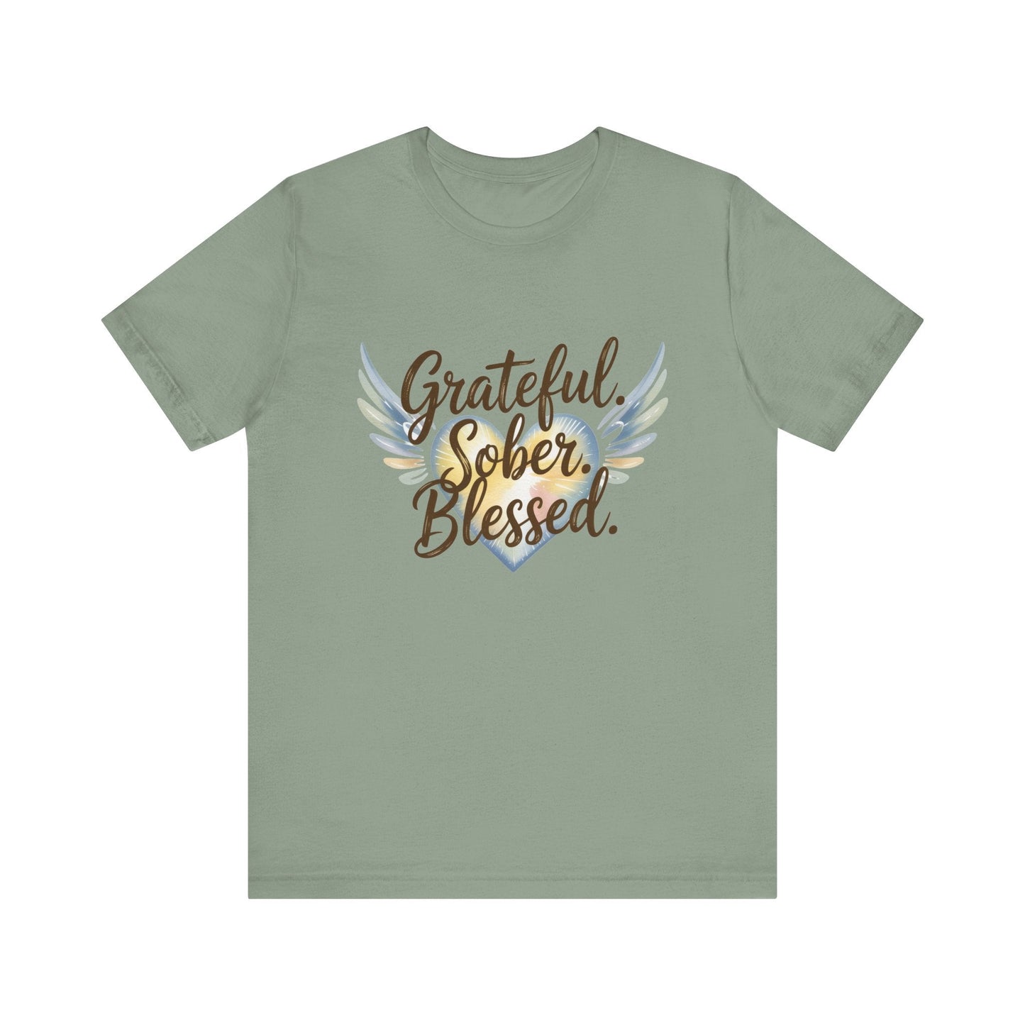Grateful Sober Blessed Recovery Addiction T Shirt - NEXT CHAPTER APPAREL