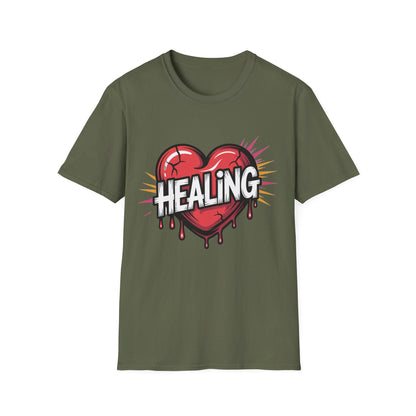 Healing Heart Unisex T-Shirt- Recovery Addiction T shirt - NEXT CHAPTER APPAREL