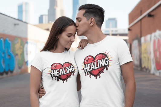 Healing Heart Unisex T-Shirt- Recovery Addiction T shirt - NEXT CHAPTER APPAREL