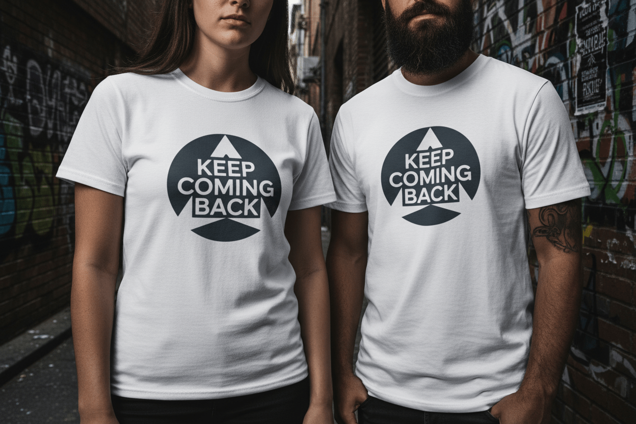 Keep Coming Back Unisex Recovery Addiction T-Shirt - NEXT CHAPTER APPAREL