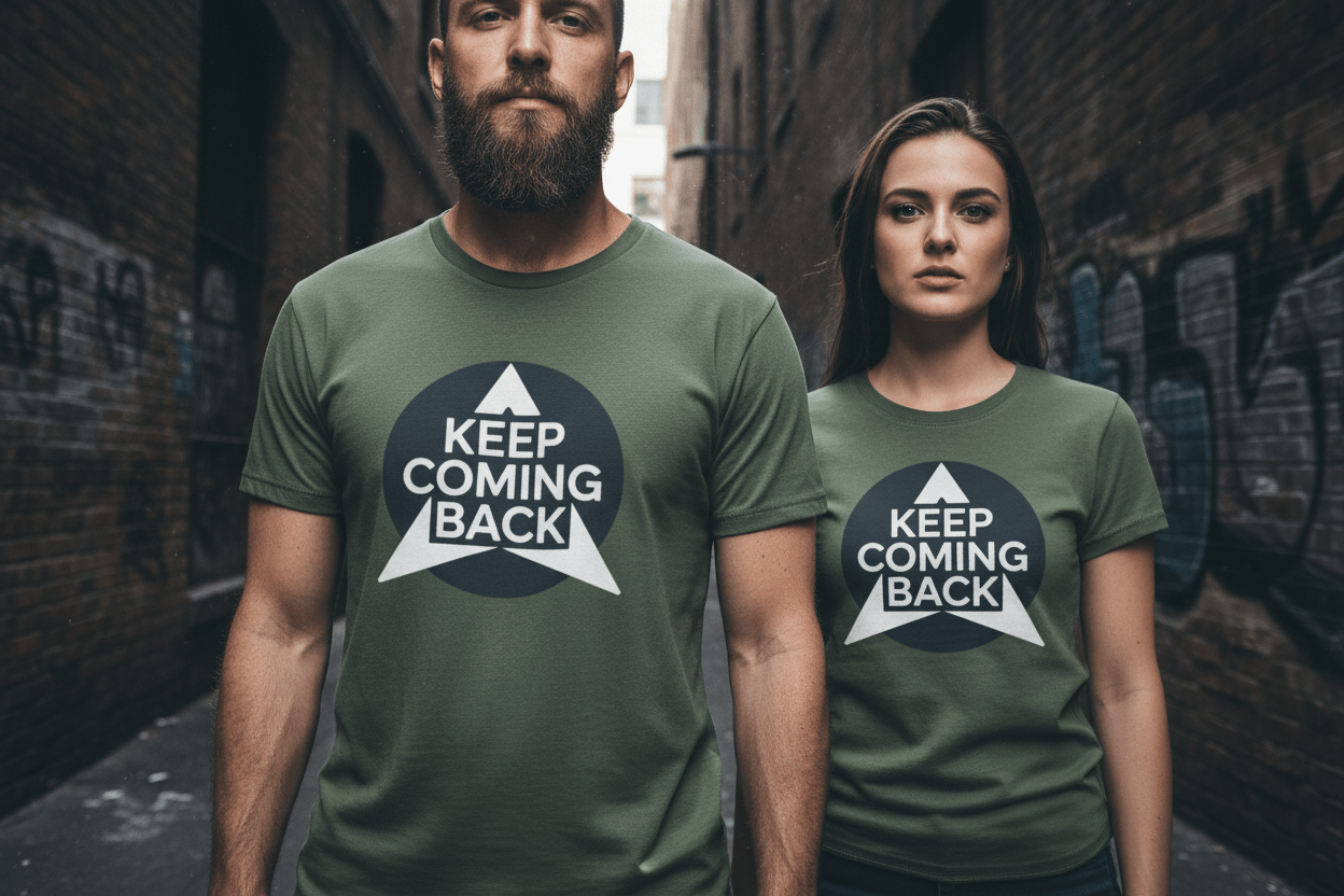 Keep Coming Back Unisex Recovery Addiction T-Shirt - NEXT CHAPTER APPAREL