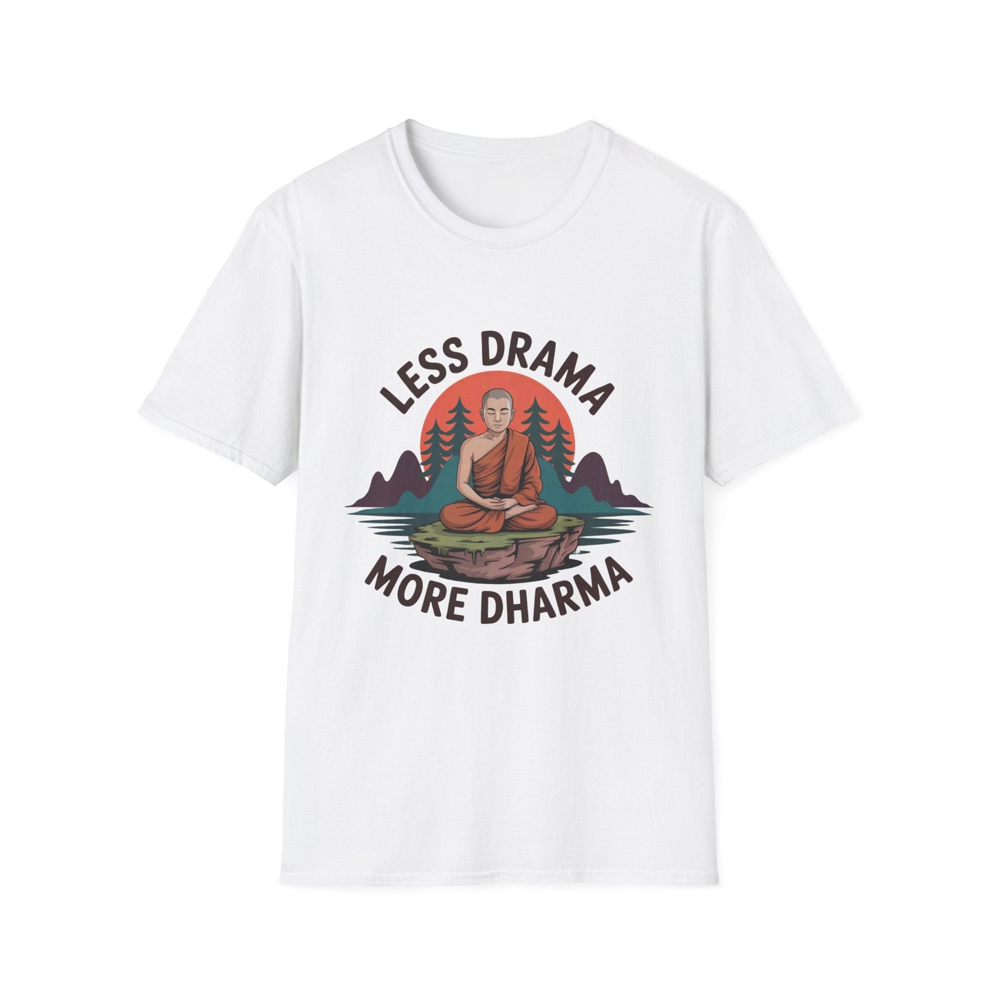 Less Drama more Dharma Recovery Addiction Unisex T Shirt - NEXT CHAPTER APPAREL