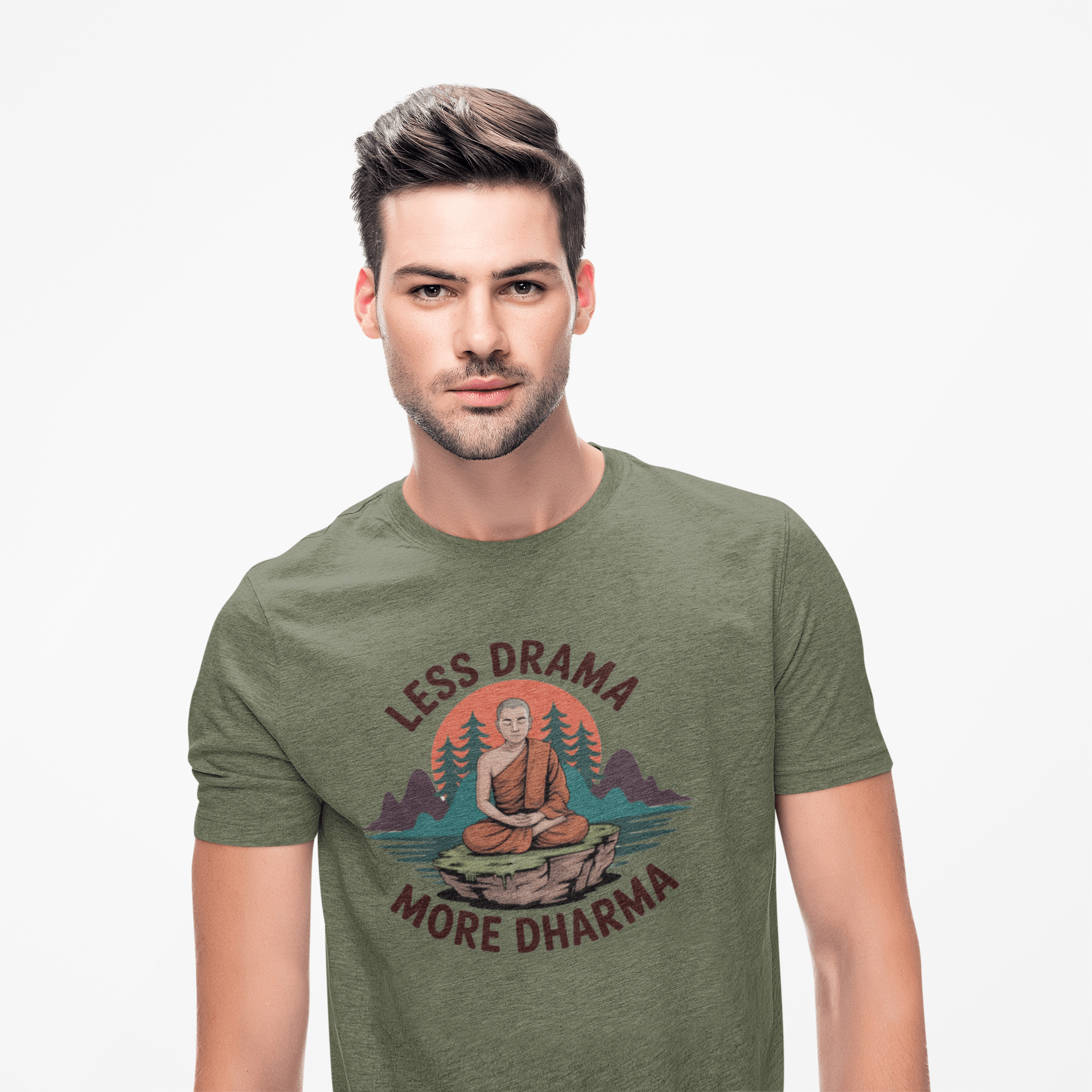 Less Drama more Dharma Recovery Addiction Unisex T Shirt - NEXT CHAPTER APPAREL
