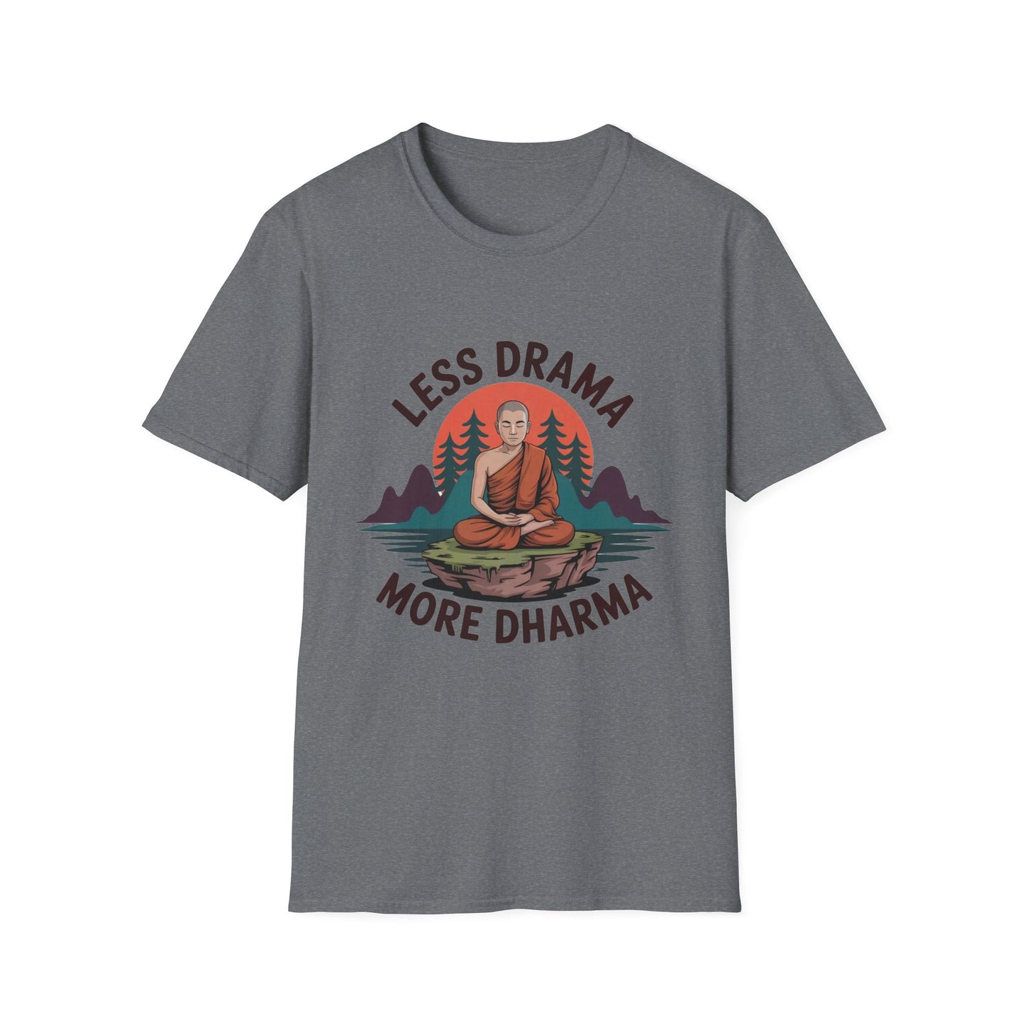 Less Drama more Dharma Recovery Addiction Unisex T Shirt - NEXT CHAPTER APPAREL