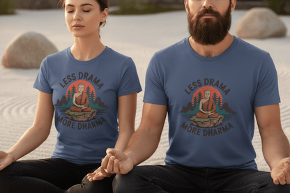 Less Drama more Dharma Recovery Addiction Unisex T Shirt - NEXT CHAPTER APPAREL