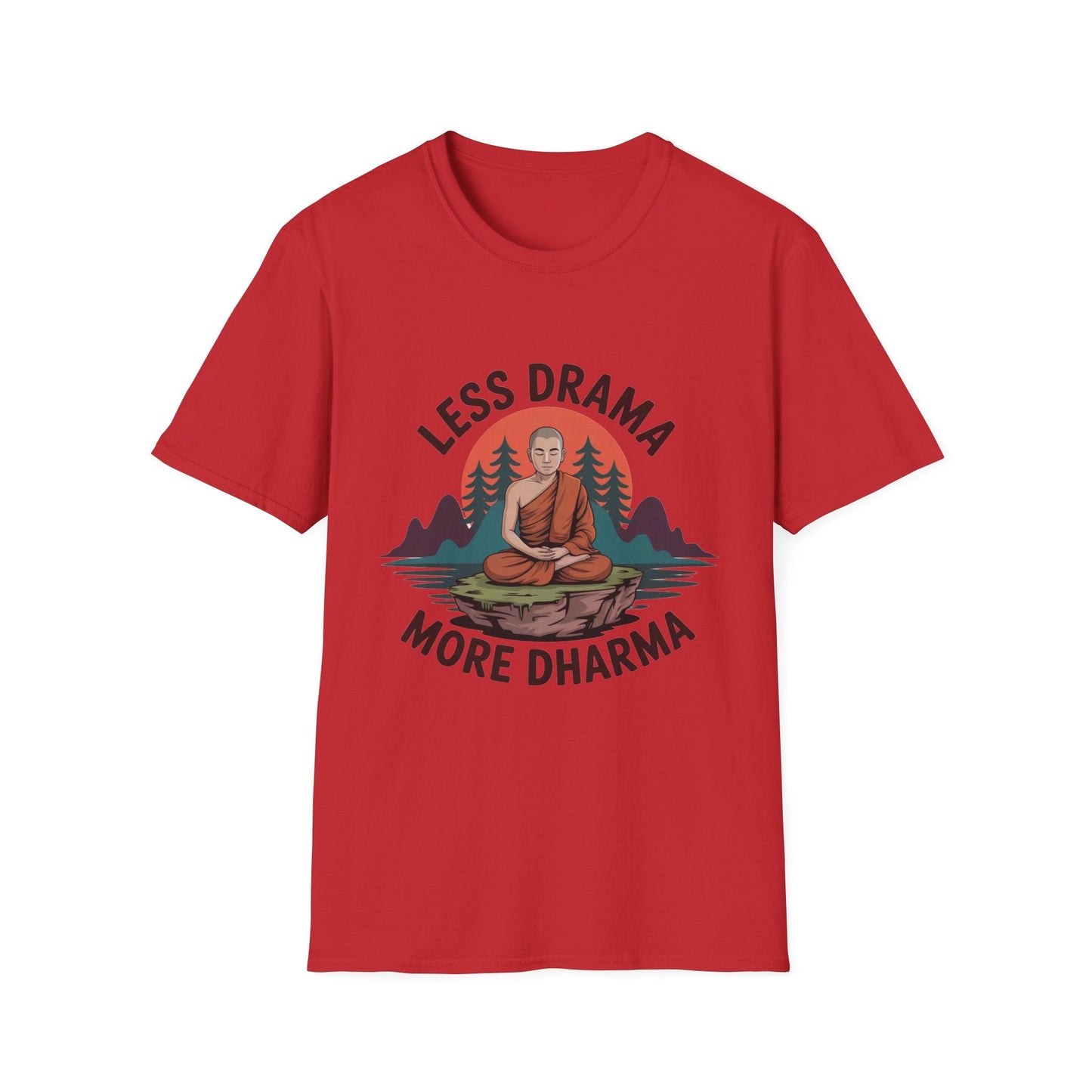 Less Drama more Dharma Recovery Addiction Unisex T Shirt - NEXT CHAPTER APPAREL