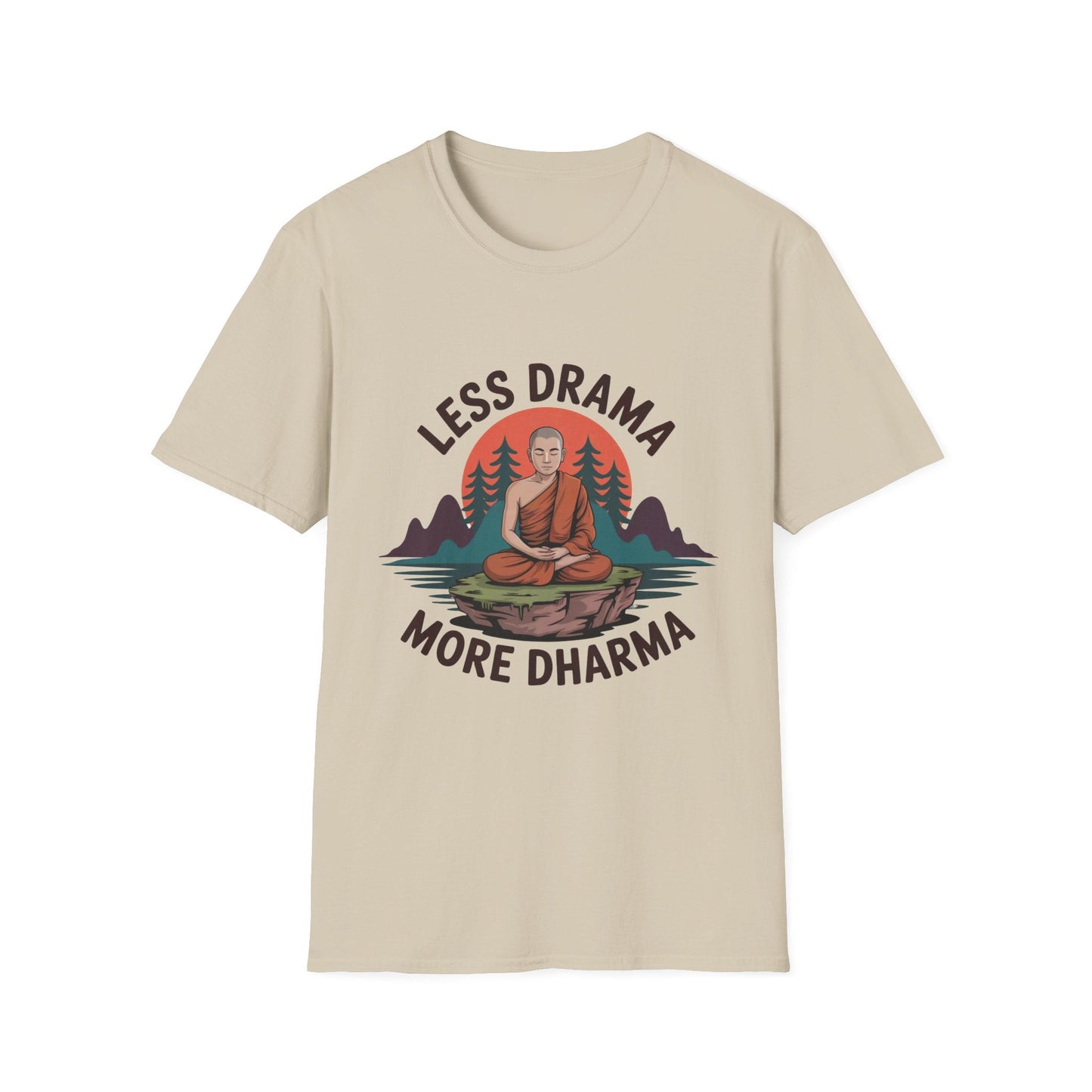 Less Drama more Dharma Recovery Addiction Unisex T Shirt - NEXT CHAPTER APPAREL