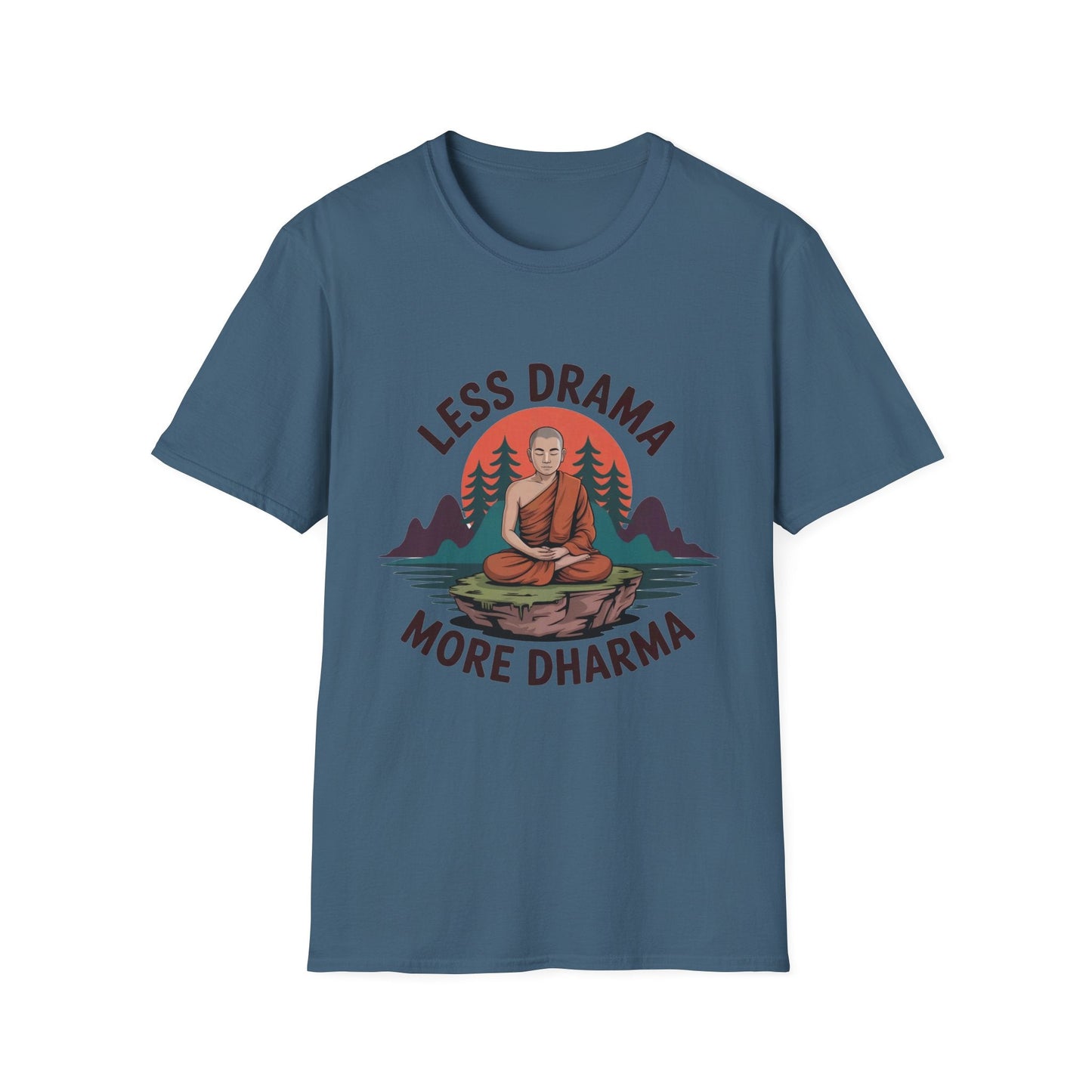 Less Drama more Dharma Recovery Addiction Unisex T Shirt - NEXT CHAPTER APPAREL