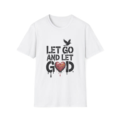 Let go and Let God Unisex Softstyle T-Shirt - NEXT CHAPTER APPAREL