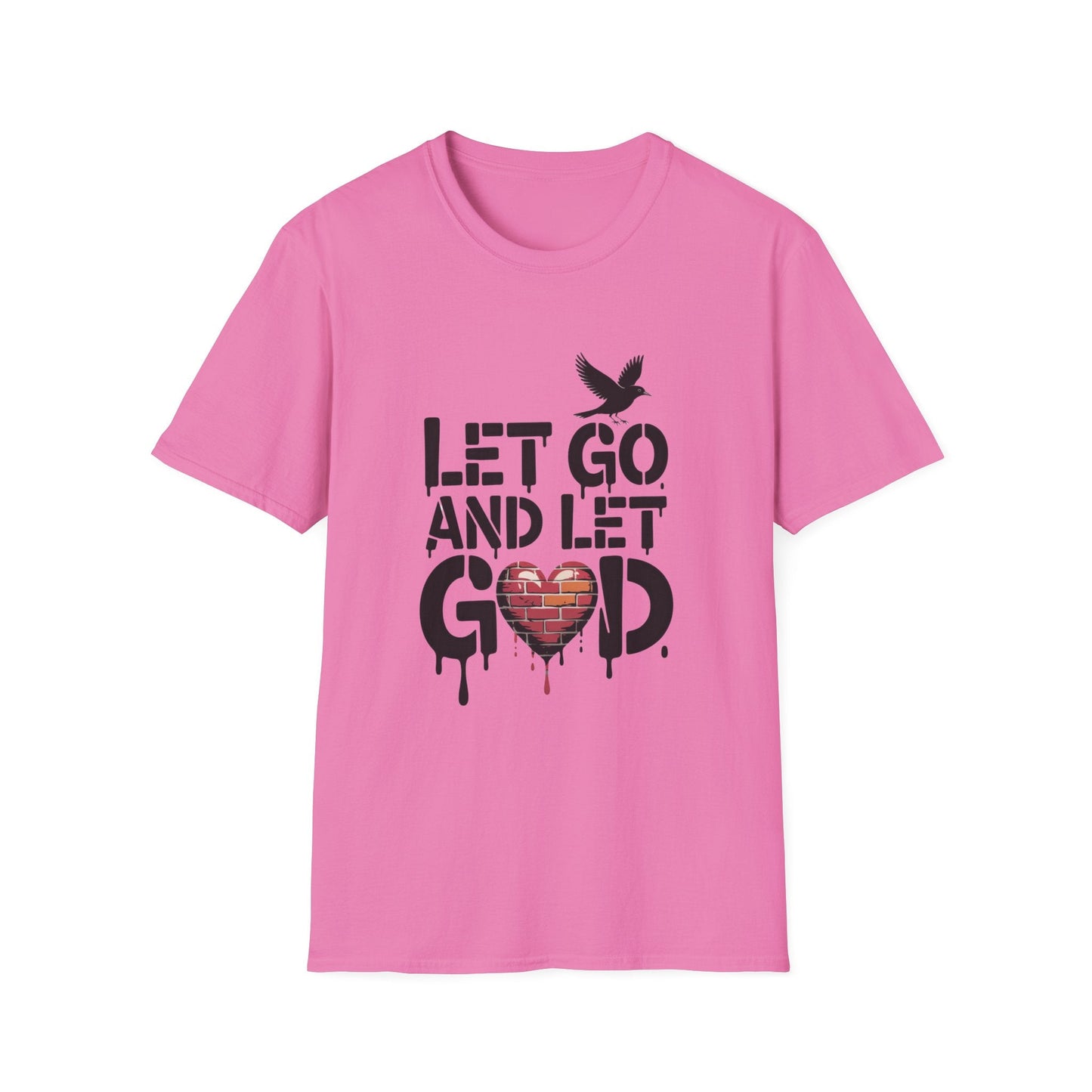 Let go and Let God Unisex Softstyle T-Shirt - NEXT CHAPTER APPAREL