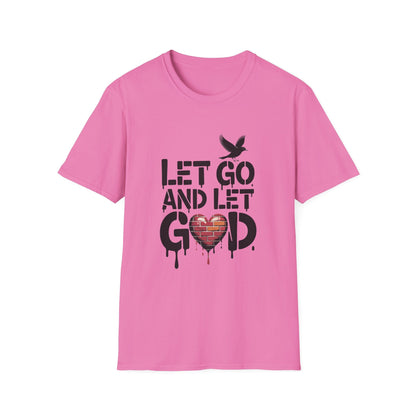 Let go and Let God Unisex Softstyle T-Shirt - NEXT CHAPTER APPAREL