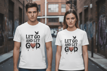 Let go and Let God Unisex Softstyle T-Shirt - NEXT CHAPTER APPAREL