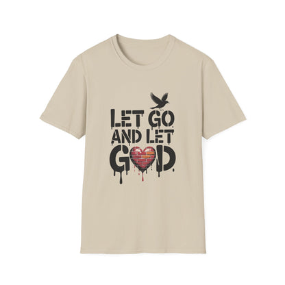 Let go and Let God Unisex Softstyle T-Shirt - NEXT CHAPTER APPAREL