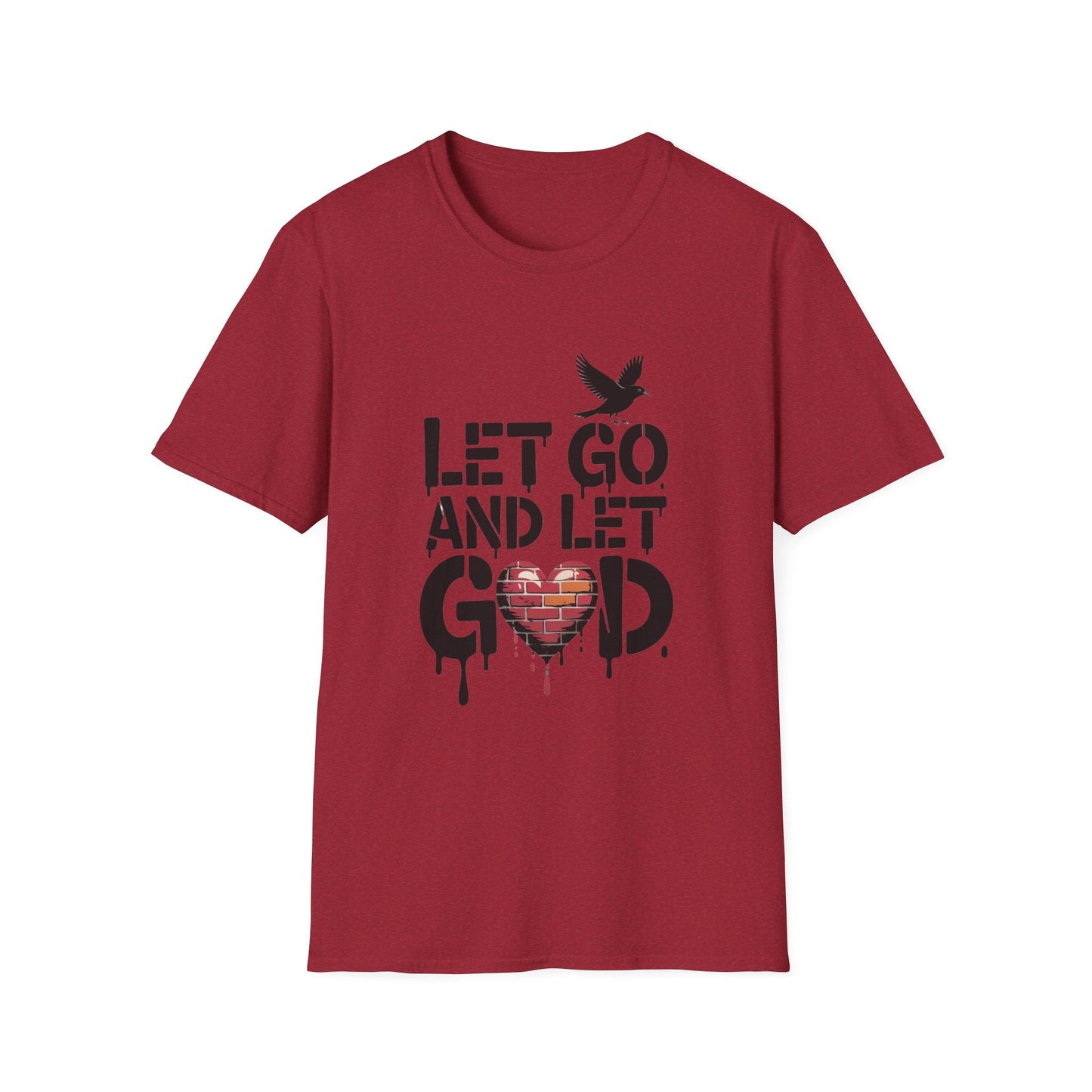 Let go and Let God Unisex Softstyle T-Shirt - NEXT CHAPTER APPAREL