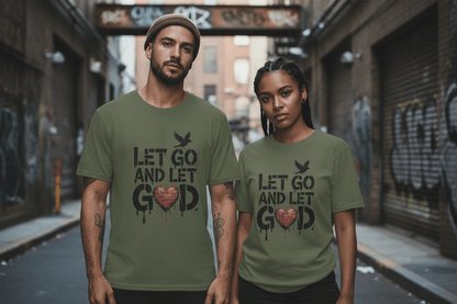 Let go and Let God Unisex Softstyle T-Shirt - NEXT CHAPTER APPAREL