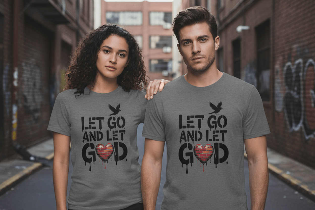 Let go and Let God Unisex Softstyle T-Shirt - NEXT CHAPTER APPAREL