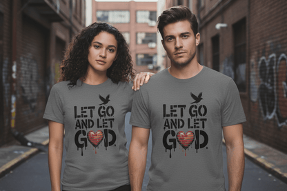 Let go and Let God Unisex Softstyle T-Shirt - NEXT CHAPTER APPAREL