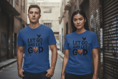 Let go and Let God Unisex Softstyle T-Shirt - NEXT CHAPTER APPAREL