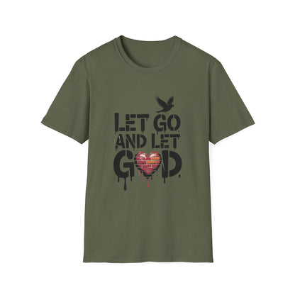 Let go and Let God Unisex Softstyle T-Shirt - NEXT CHAPTER APPAREL