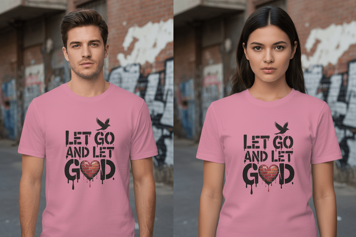 Let go and Let God Unisex Softstyle T-Shirt - NEXT CHAPTER APPAREL