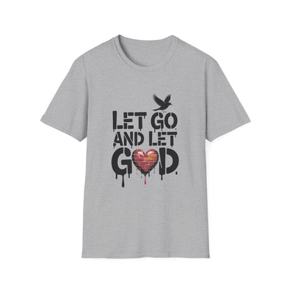 Let go and Let God Unisex Softstyle T-Shirt - NEXT CHAPTER APPAREL