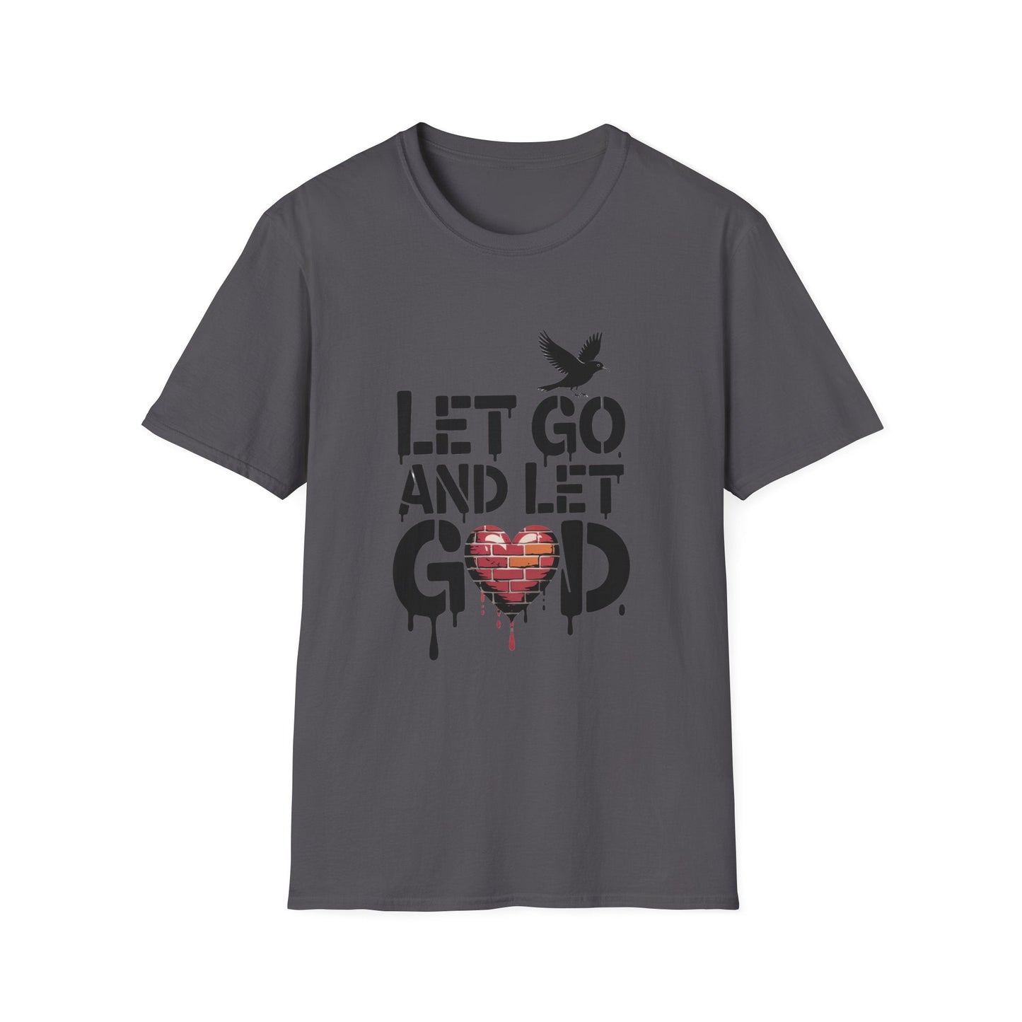 Let go and Let God Unisex Softstyle T-Shirt - NEXT CHAPTER APPAREL