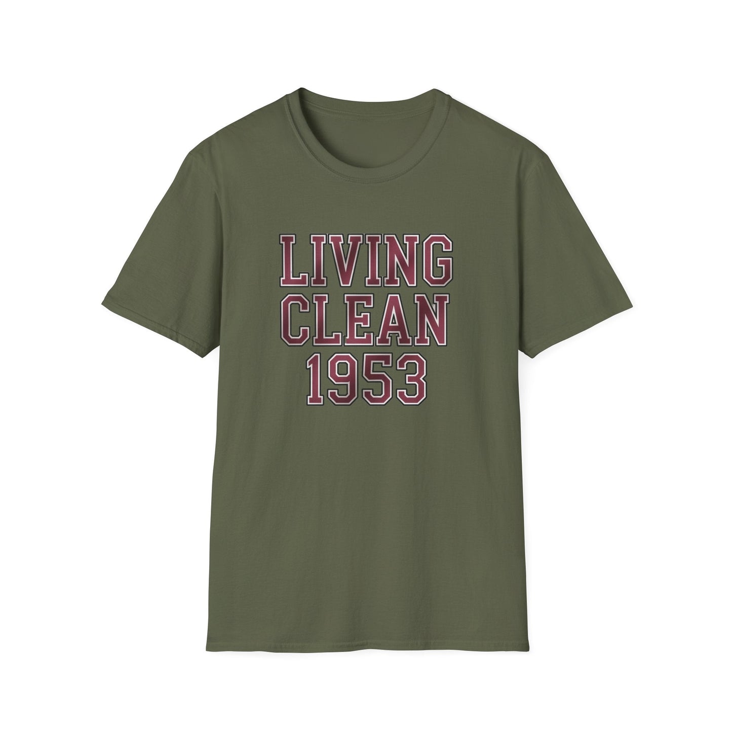Living Clean 1953 Unisex Softstyle T-Shirt - NEXT CHAPTER APPAREL