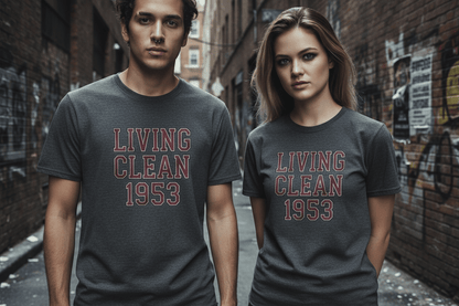 Living Clean 1953 Unisex Softstyle T-Shirt - NEXT CHAPTER APPAREL