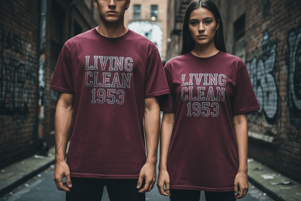 Living Clean 1953 Unisex Softstyle T-Shirt - NEXT CHAPTER APPAREL
