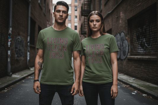 Living Clean 1953 Unisex Softstyle T-Shirt - NEXT CHAPTER APPAREL