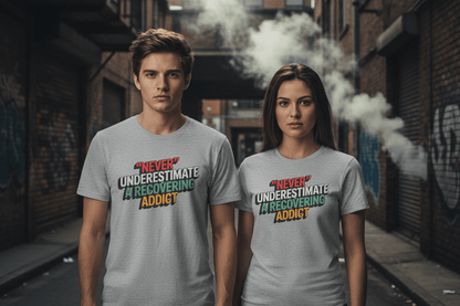 Never Underestimate A Recovering Addict - NEXT CHAPTER APPAREL