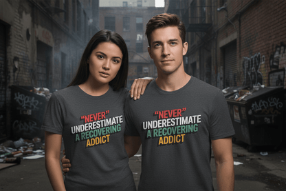 Never Underestimate A Recovering Addict - NEXT CHAPTER APPAREL